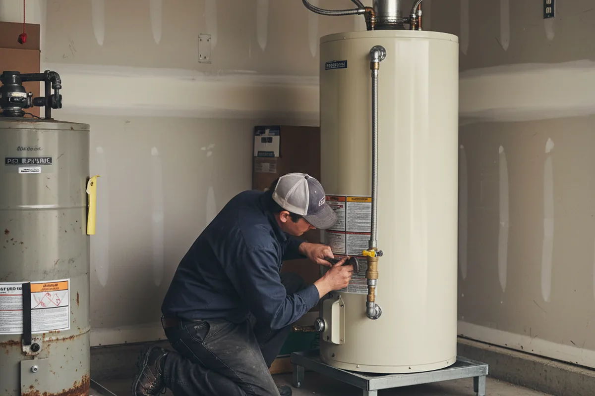 Water heater and shutoff valve replacement in Blacksville